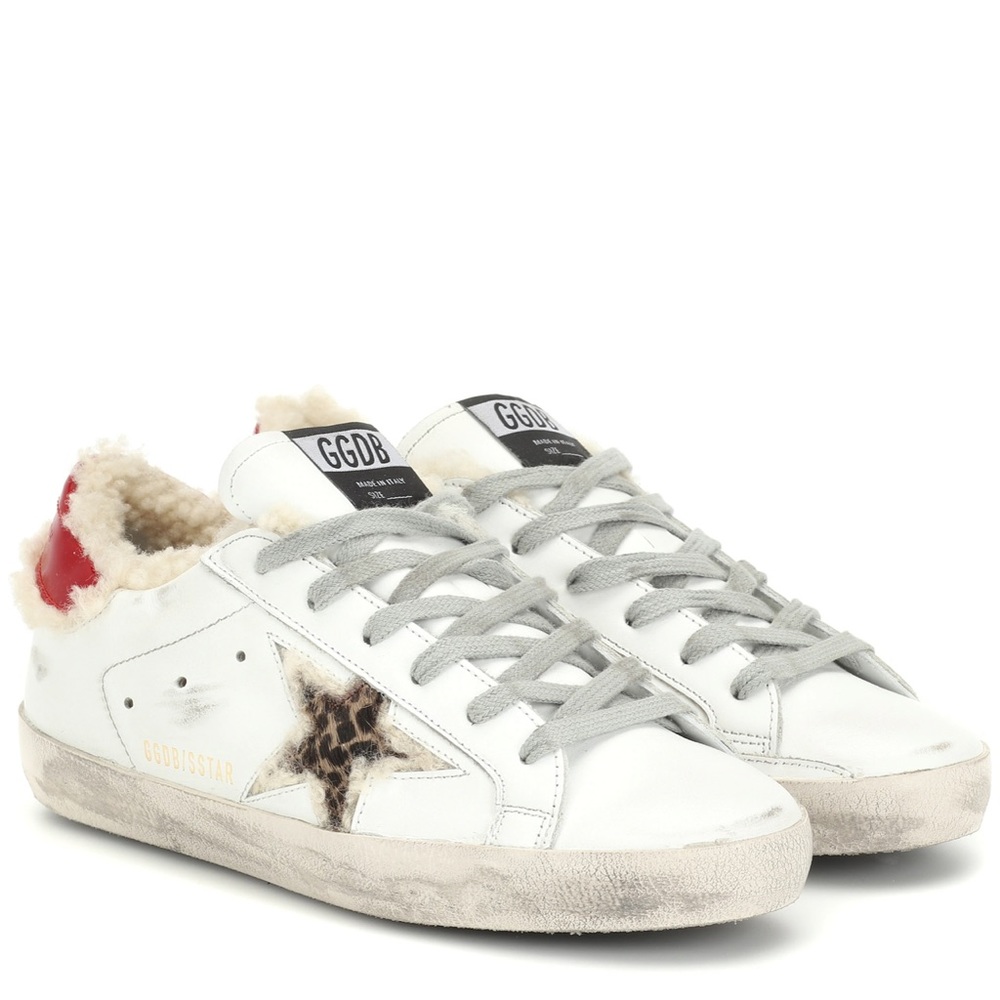Golden Goose Shearling Lined Superstar Sneakers NWOT